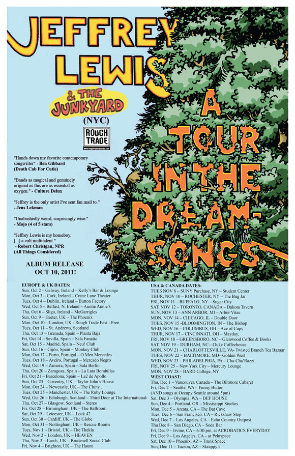 2011 Dream-Songs tour poster