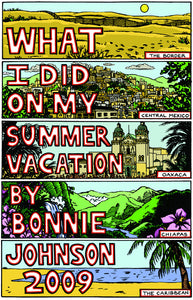 SOLD OUT - Bonnie's Travel Zine #1 ("Summer 2009")