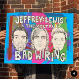 Screenprinted test print Jeffrey Lewis & The Voltage Poster (each unique, signed)