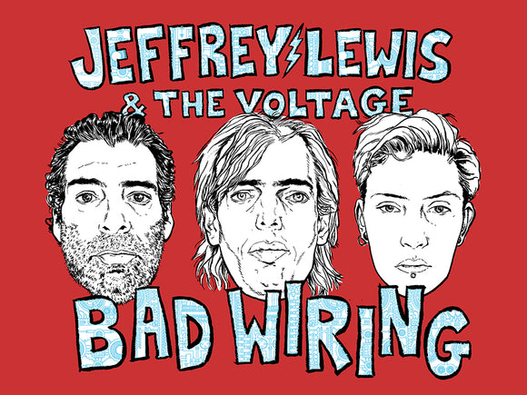 Screenprinted Jeffrey Lewis & The Voltage Poster (limited edition signed and numbered)
